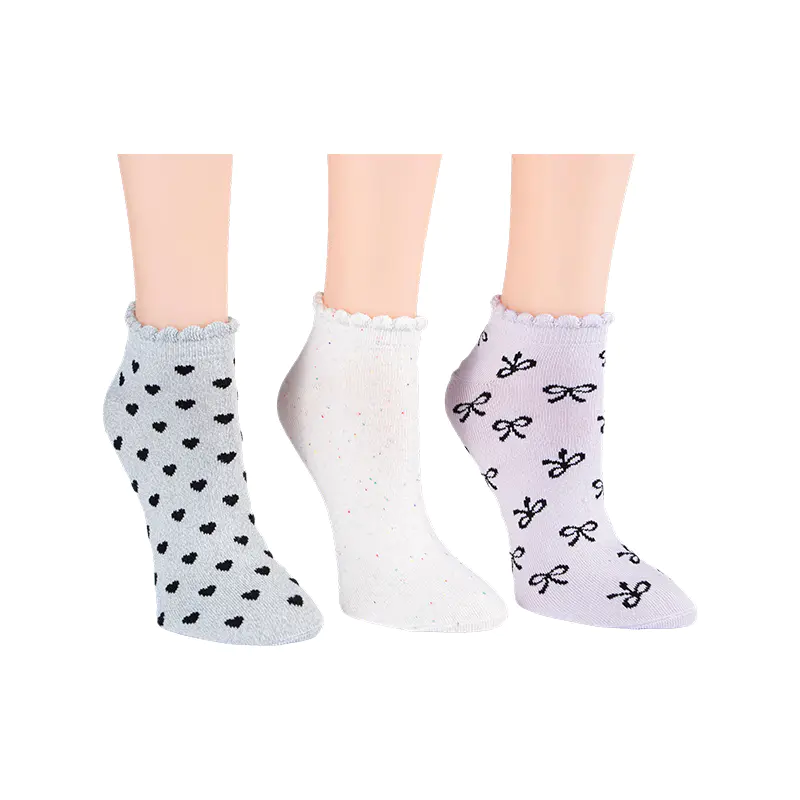 A / O Arcum / Arcus Fleck / A / O Cordis Scallo Lowcut 3ppk Socks