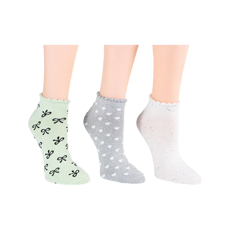 A / O Arcum / Arcus Fleck / A / O Cordis Scallo Lowcut 3ppk Socks