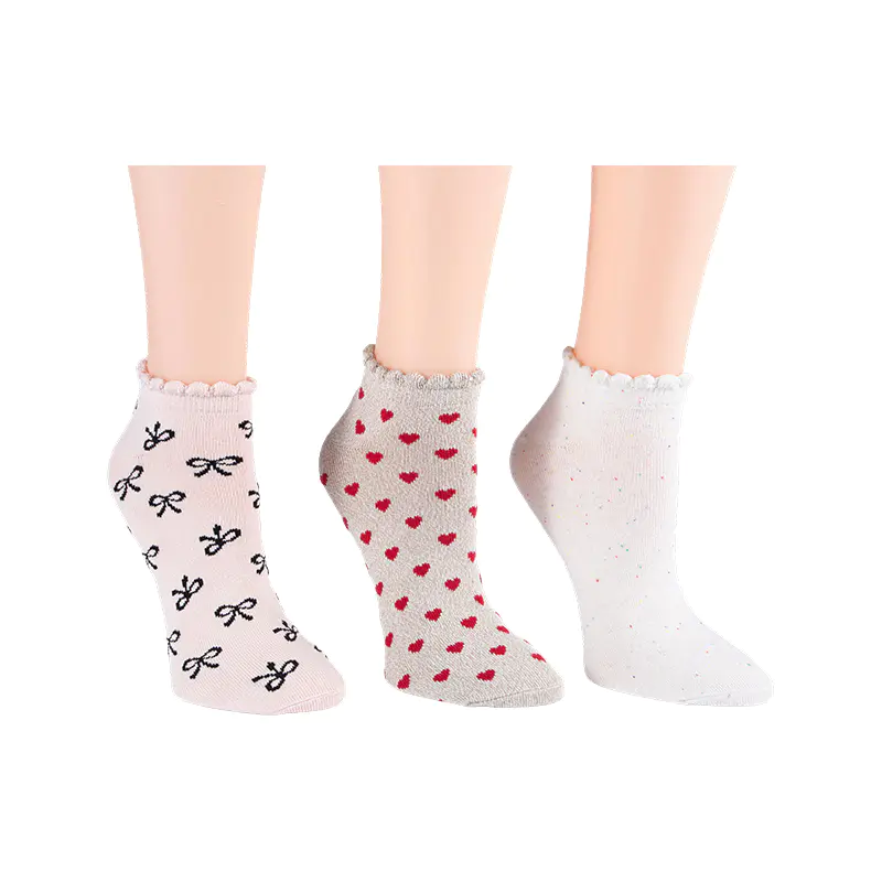 A / O Arcum / Arcus Fleck / A / O Cordis Scallo Lowcut 3ppk Socks