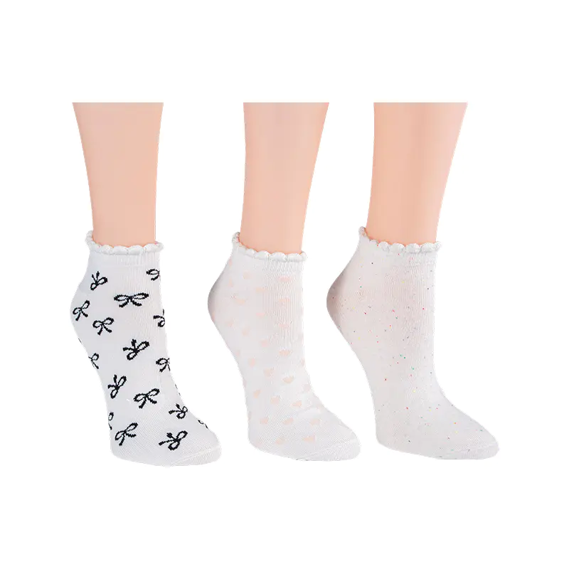 A / O Arcum / Arcus Fleck / A / O Cordis Scallo Lowcut 3ppk Socks