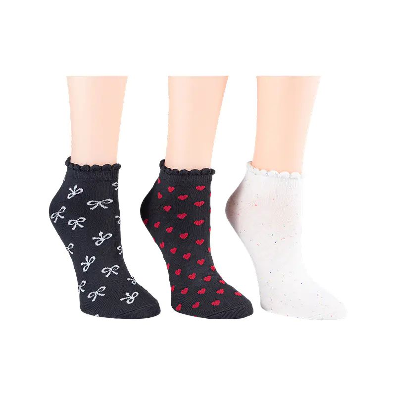 A / O Arcum / Arcus Fleck / A / O Cordis Scallo Lowcut 3ppk Socks