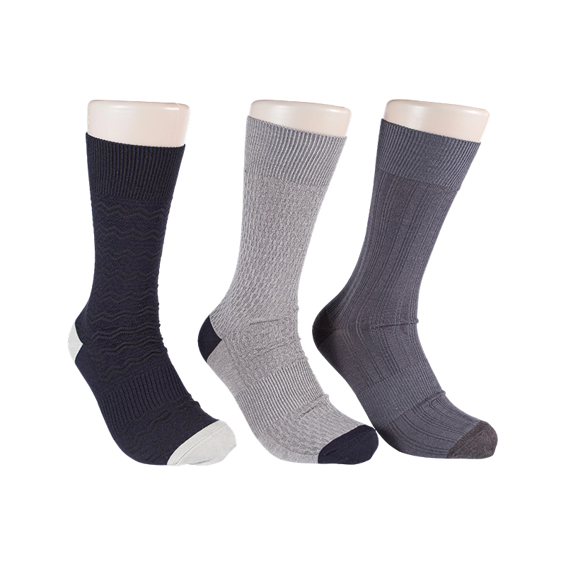 Mixta Textures Arch Support Crew 3ppk Socks